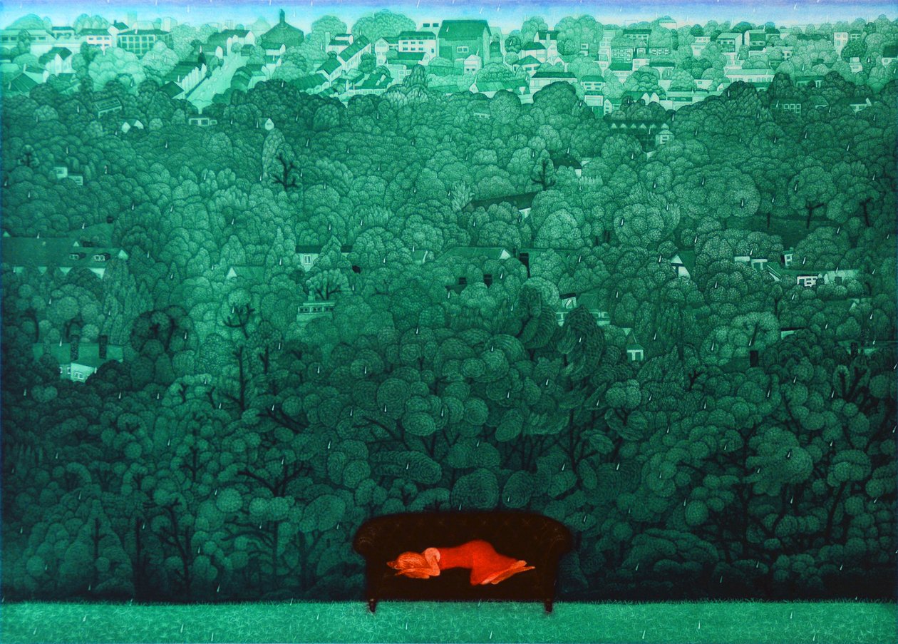 Reverie in the rain, 2009 (etsaus) tekijältä Emiko Aida
