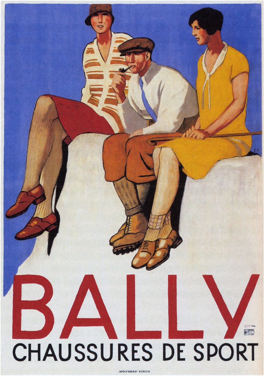 Bally-urheilukengät, 1928 tekijältä Emil Cardinaux
