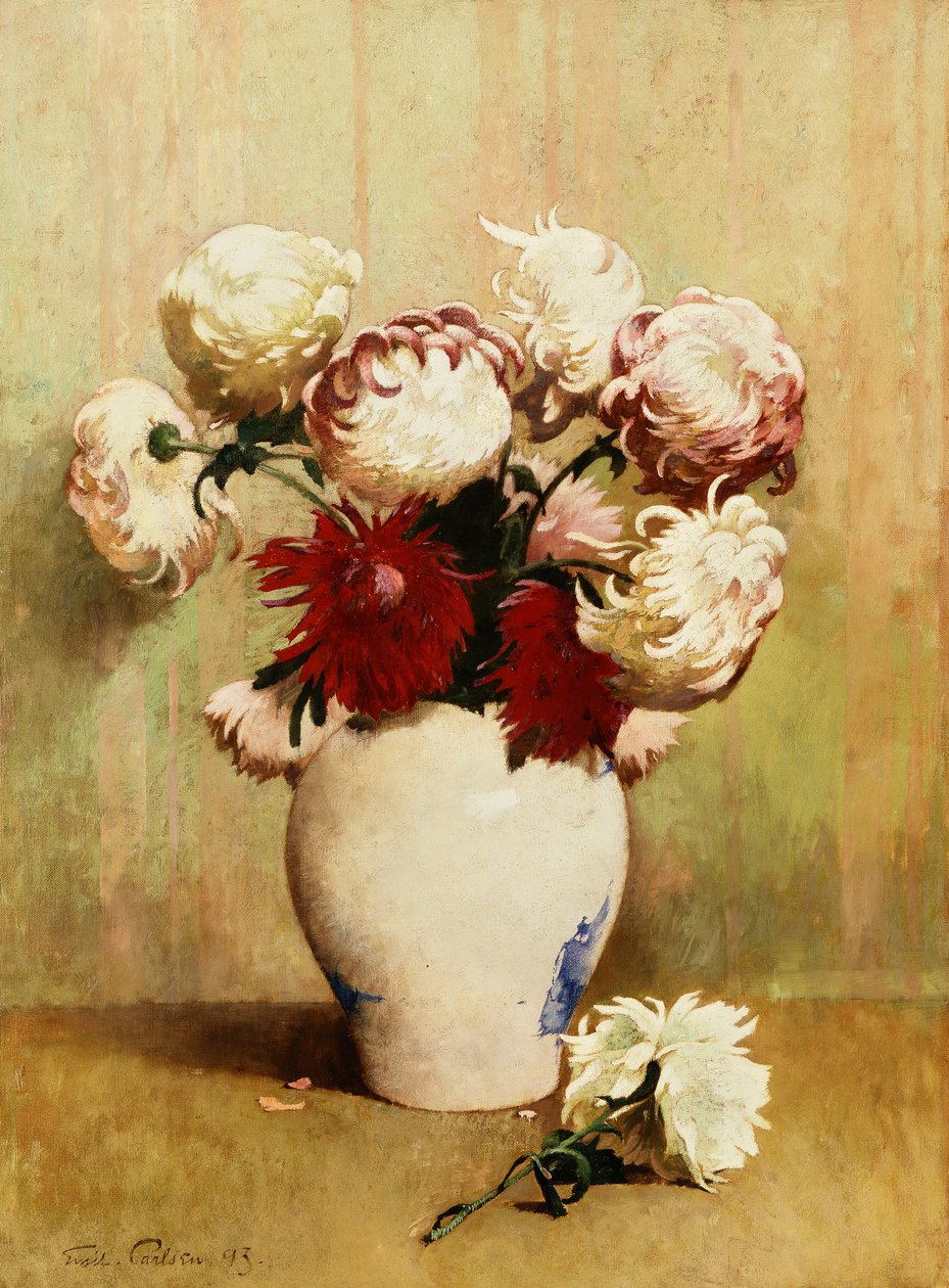 Krysanteemit tekijältä Emil Carlsen