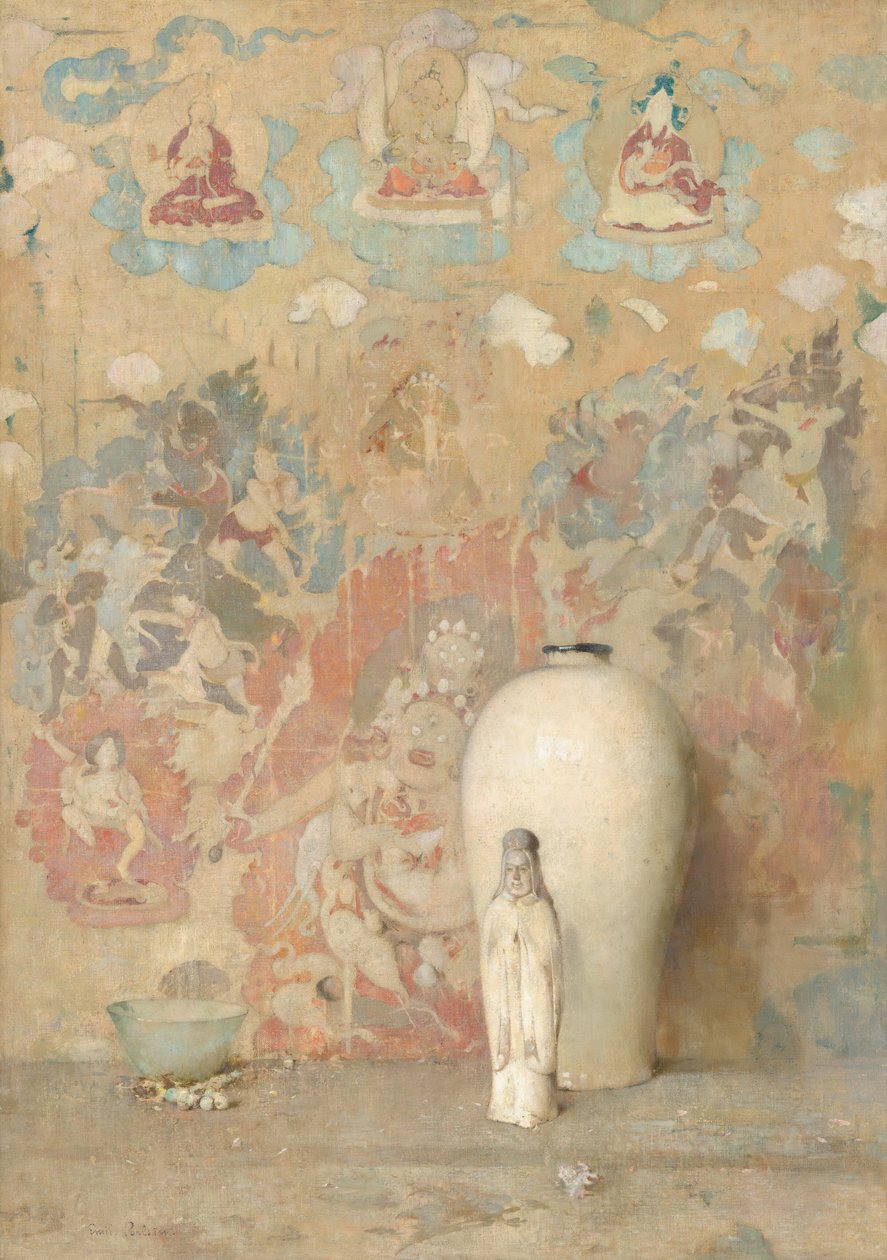 Kuva Thibetistä, n. 1920. tekijältä Emil Carlsen