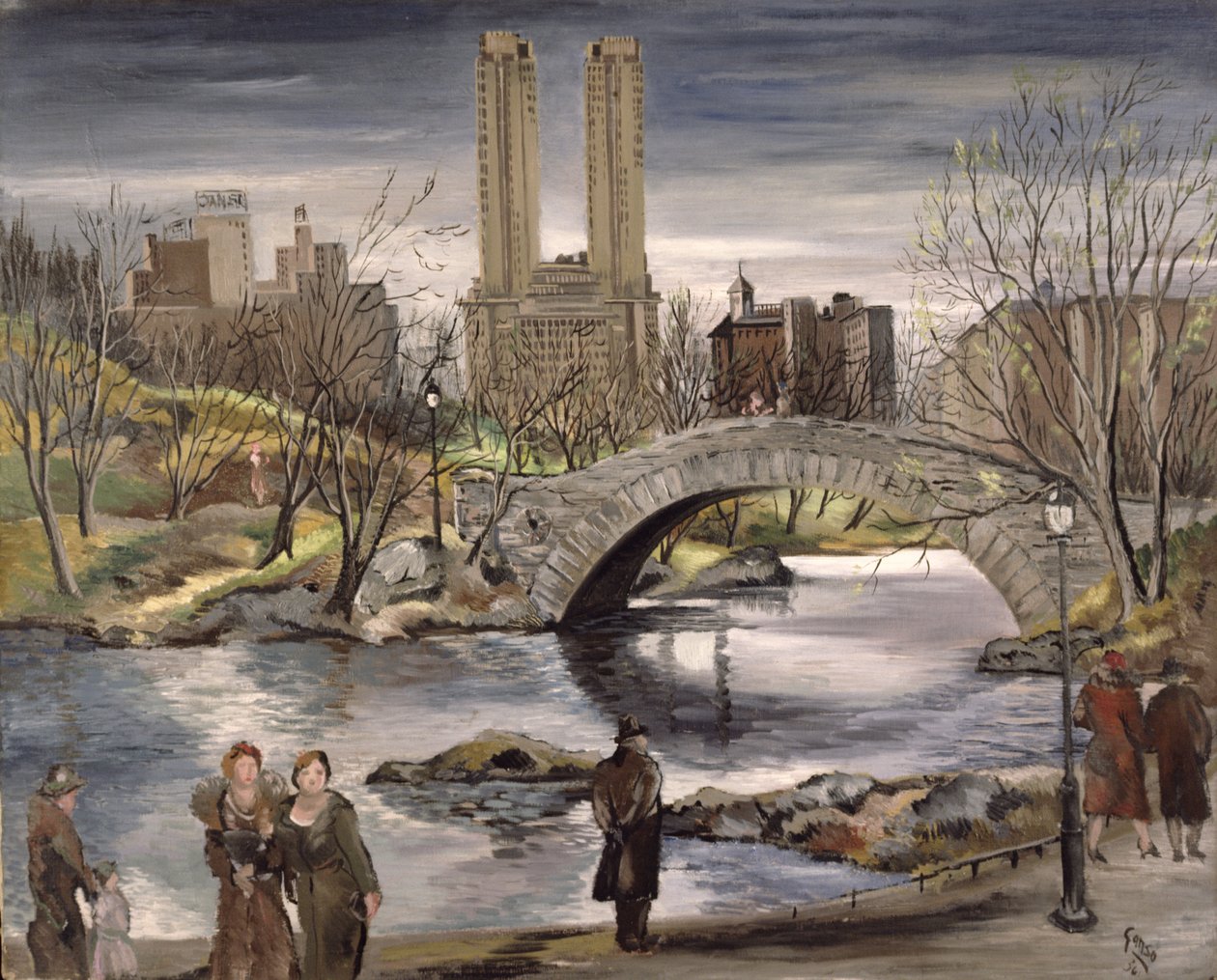 Kevät Central Parkissa, 1936 tekijältä Emil Ganso