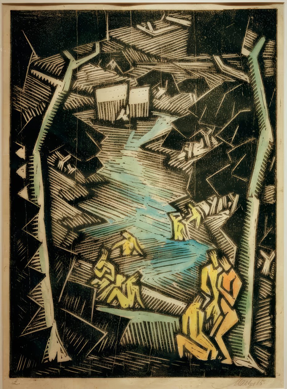 Uimarit metsäjärvellä tekijältä Emil Maetzel