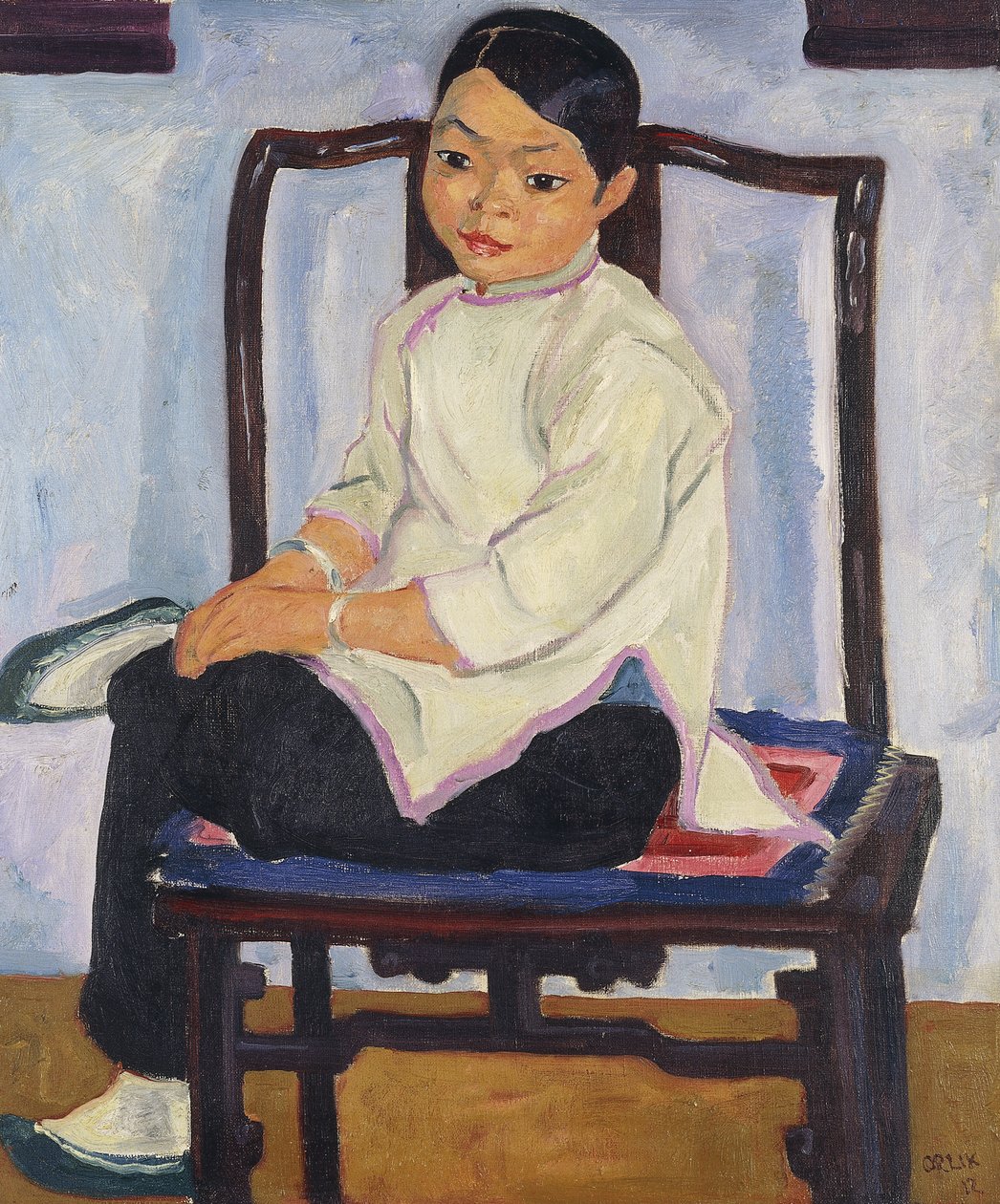 kiinalaisia ​​tyttöjä Kiinalainen tyttö, 1912 tekijältä Emil Orlik