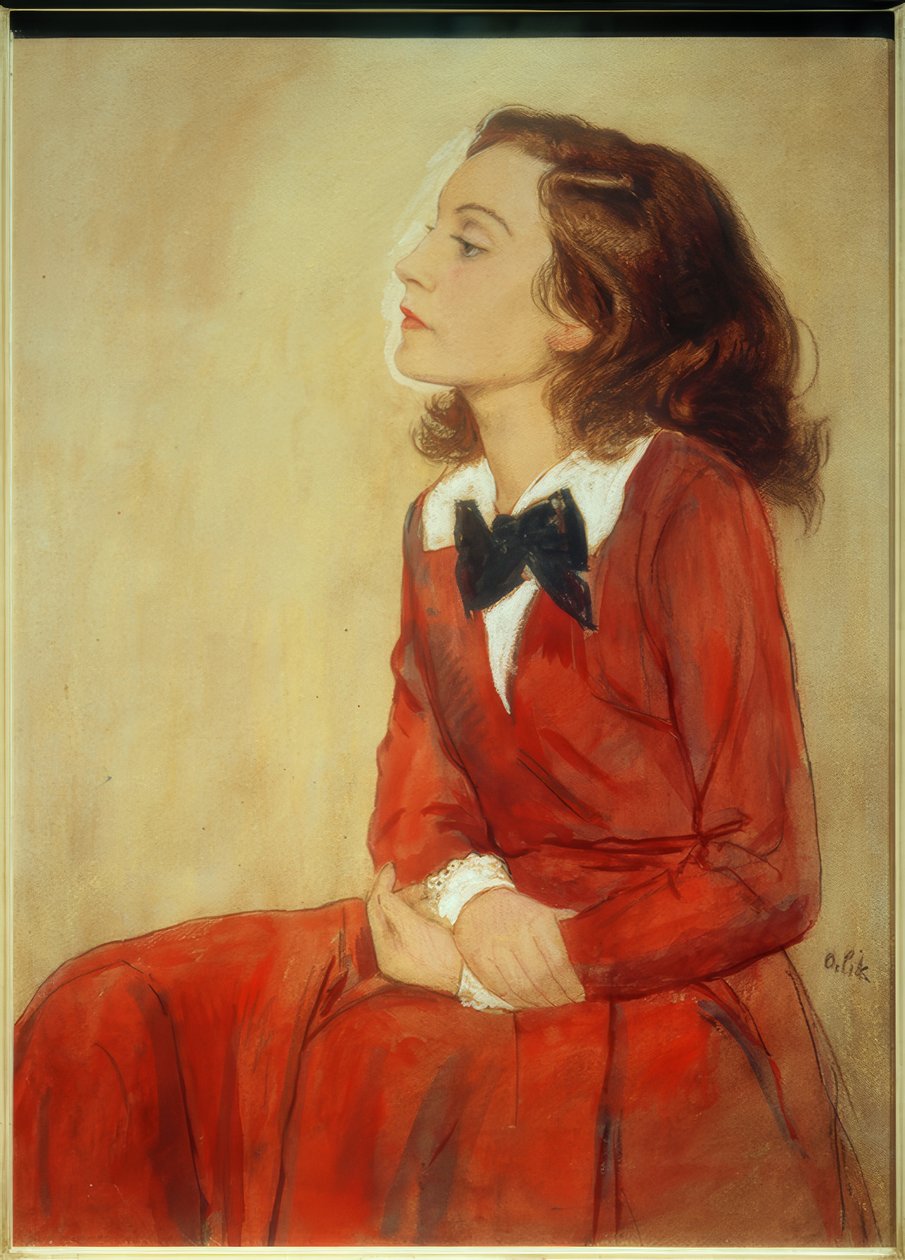 Elisabeth Bergner, Muotokuva / Piirustus E.Orlikilta tekijältä Emil Orlik