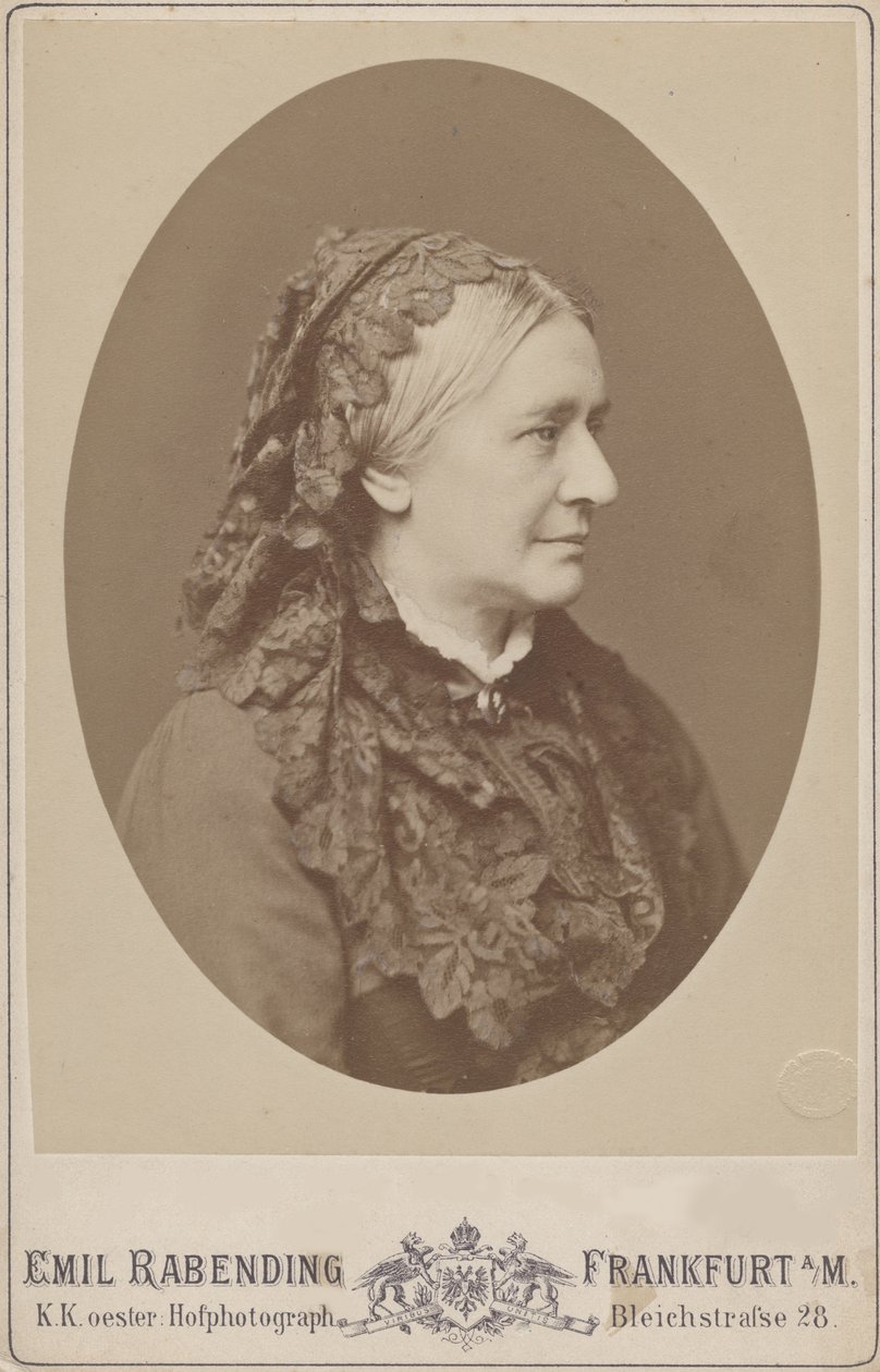 Clara Wieck-Schumannin muotokuva 1819-1896, 1883. tekijältä Emil Rabending
