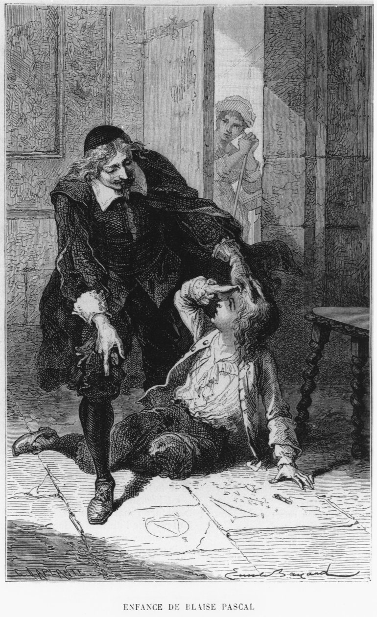 Kohtaus Blaise Pascalin (1623-62) lapsuudesta tekijältä Emile Antoine Bayard