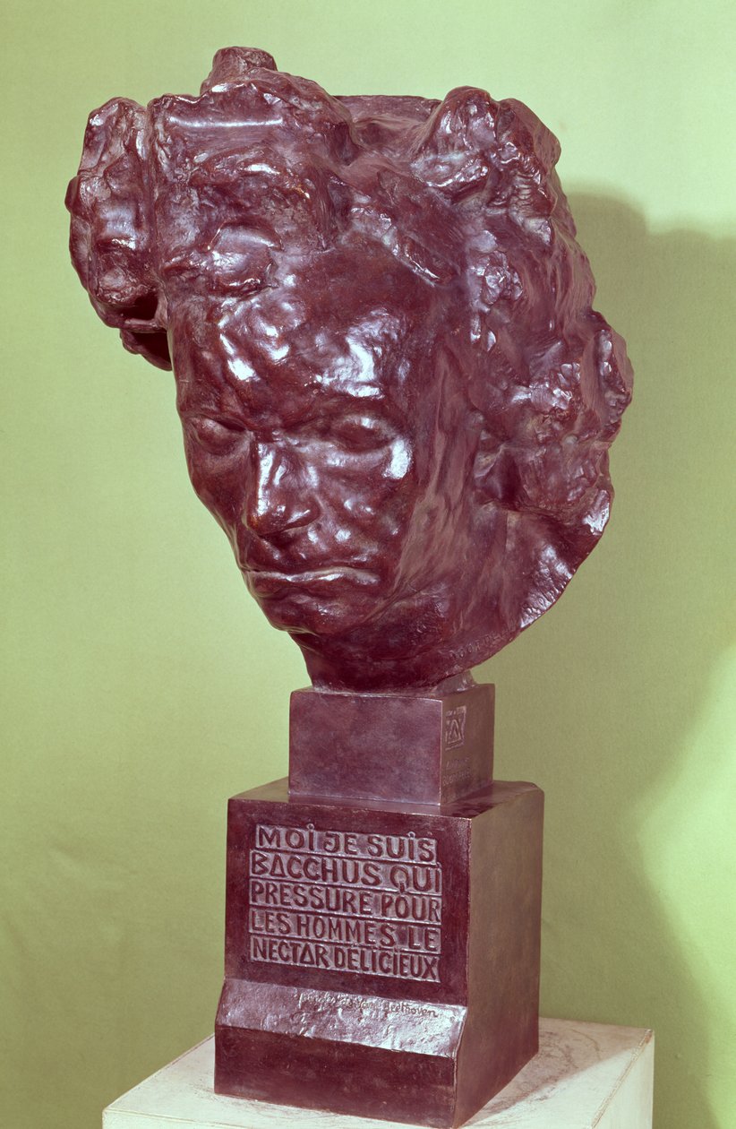 Ludwig van Beethovenin (1770-1827) muotokuva 1901 (pronssi) tekijältä Emile Antoine Bourdelle