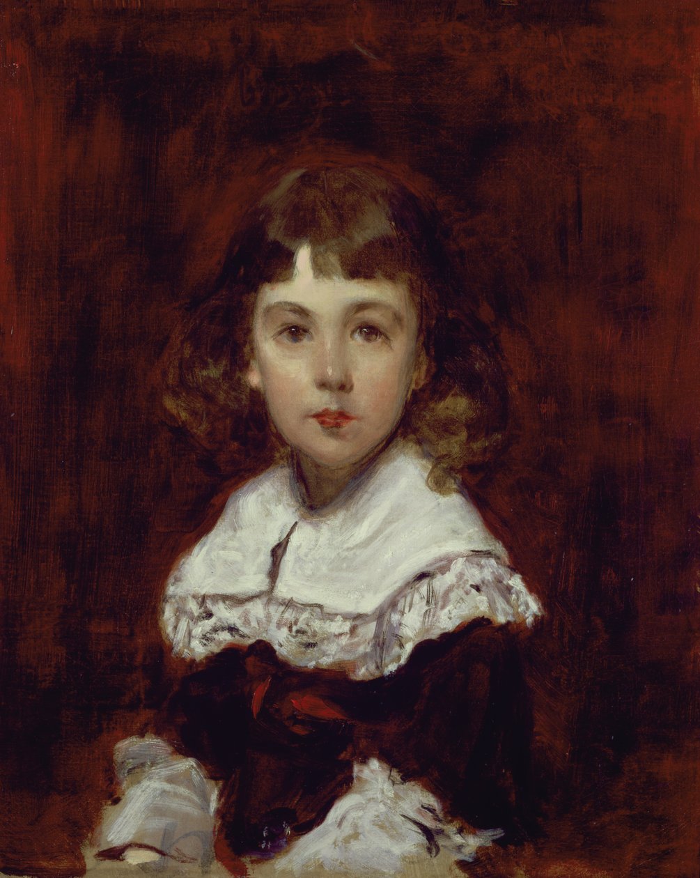 Muotokuva Georges Claretiesta, säveltäjä Jules Claretien pojasta (1840-1913) tekijältä Charles Emile Auguste Carolus-Duran