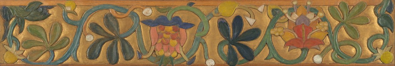 Hallitus koristeltu rinteillä ja kukilla tekijältä Emile Bernard