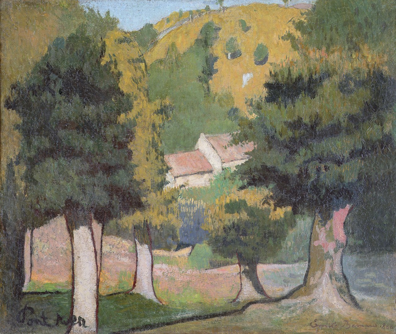 Maisema Pont-Avenissa tekijältä Emile Bernard