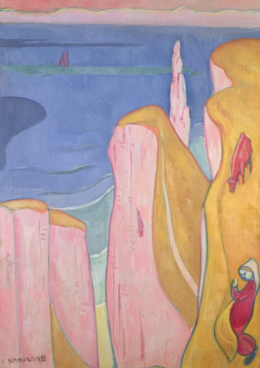 Yportin kalliot, 1892 tekijältä Emile Bernard