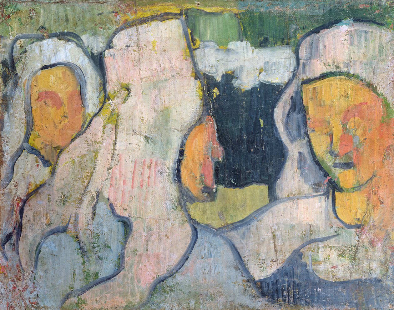 Kolme bretonilaista naista leskien kupuissa tekijältä Emile Bernard