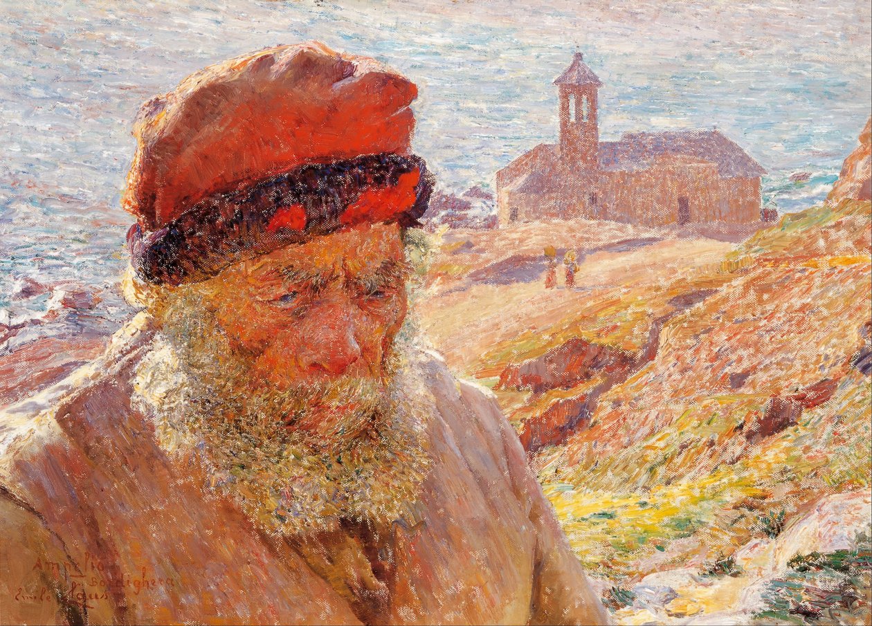 Ampelio, vanha Bordigheran kalastaja tekijältä Emile Claus