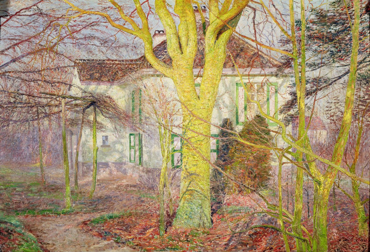 Auringonvalonsäde tai, Zonneschijn, huhtikuu 1899 tekijältä Emile Claus