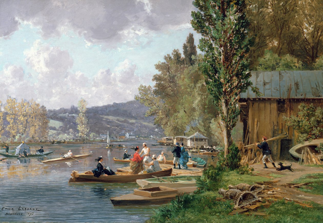 Bougival, 1873 tekijältä Emile Edme Laborne
