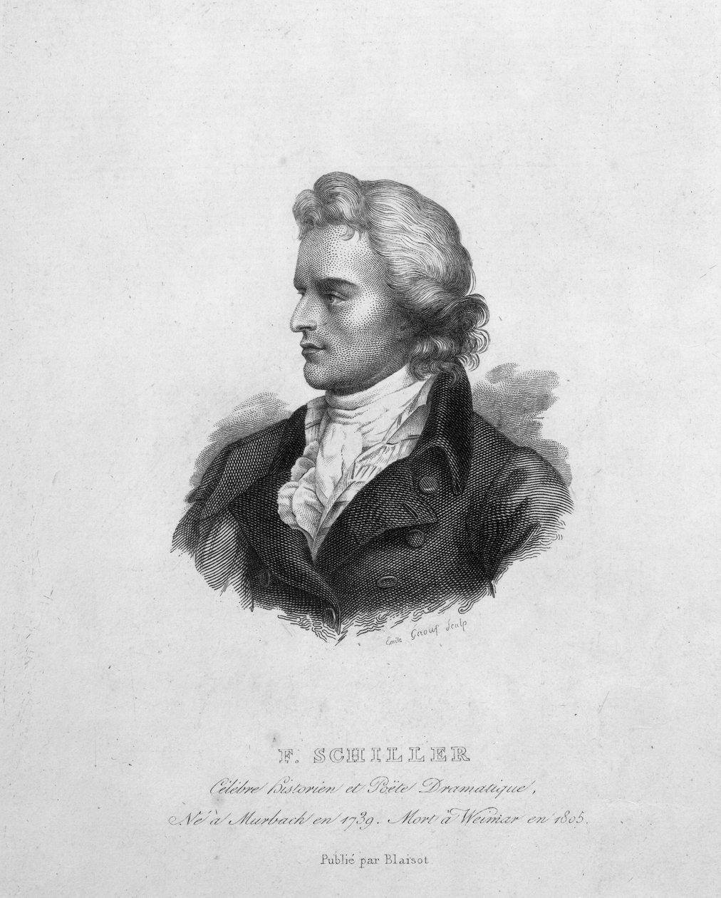 Friedrich Schiller (1759-1805) tekijältä Emile Giroux
