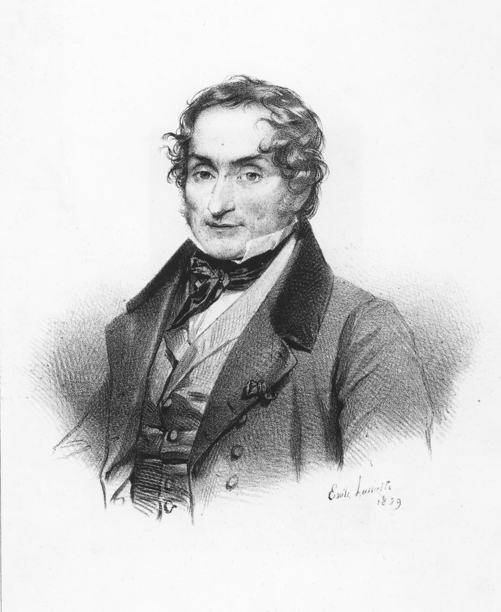 Charles Nodierin muotokuva tekijältä Emile Lassalle
