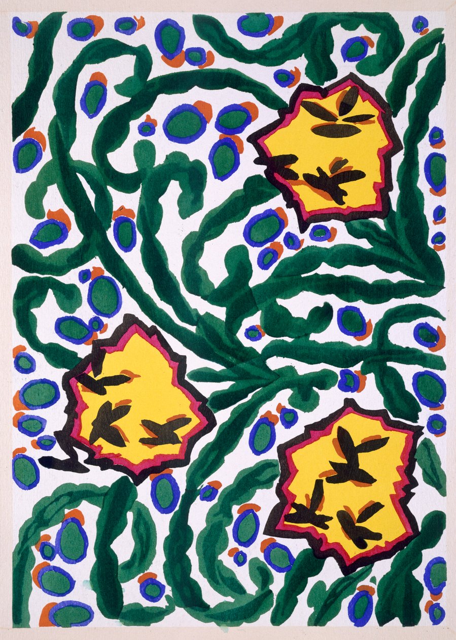 Floreal, uusia piirustuksia ja värejä, n. 1925 (värilitho) tekijältä Émile Allain Séguy