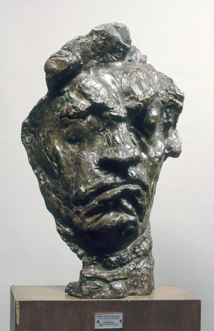 Ludwig van Beethovenin (1770-1827) suuri traaginen naamio 1901 (pronssi) tekijältä Emile Antoine Bourdelle