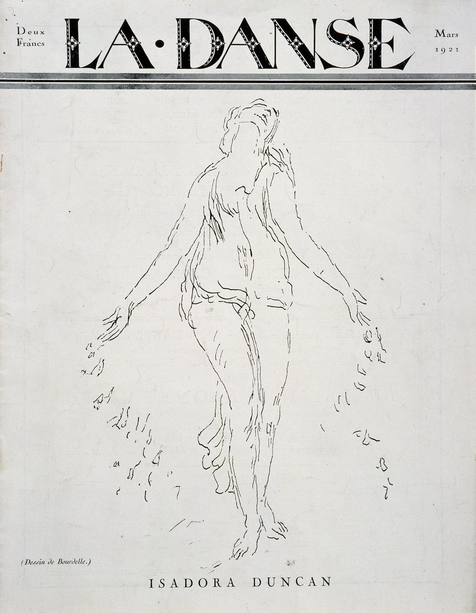Isadora Duncan (irlantilaistaustainen amerikkalainen tanssija tekijältä Emile Antoine Bourdelle