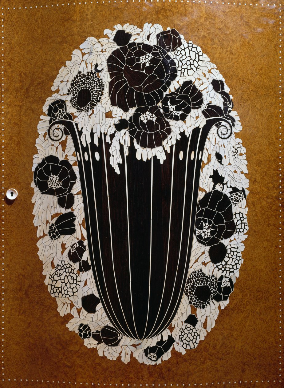 Art Deco -tyylinen kulmakaappi tekijältä Émile Jacques Ruhlmann