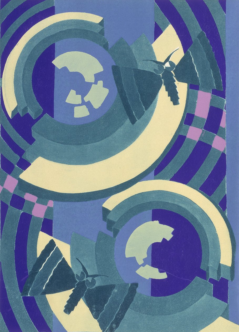 Kilpi nro 10, "Prismes", vuoden 1931 jälkeen (väri litho) tekijältä Émile Allain Séguy