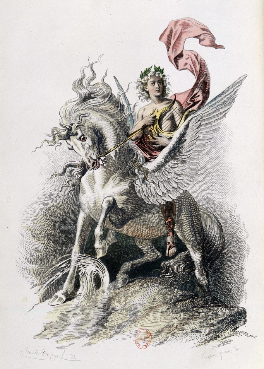 Nicolas Boileaun runollinen taide teoksissa. Kuva E. Bayard. Paris 1873, Laplace Sanchez ja Cie éditeurs (kaiverrus) tekijältä Emile Antoine Bayard