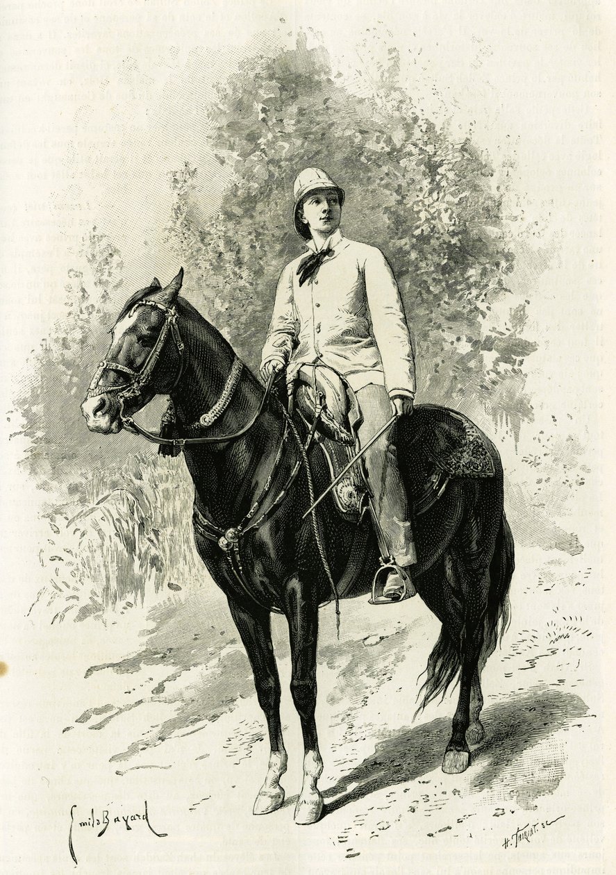 Jane Dieulafoyn muotokuva (s. Magre tekijältä Emile Antoine Bayard