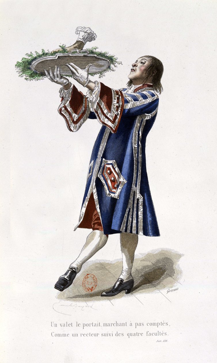 kuvitus teoksessa Works of Nicolas Boileau, Paris 1873, Laplace Sanchez ja Cie toimittajat (kaiverrus) tekijältä Emile Antoine Bayard