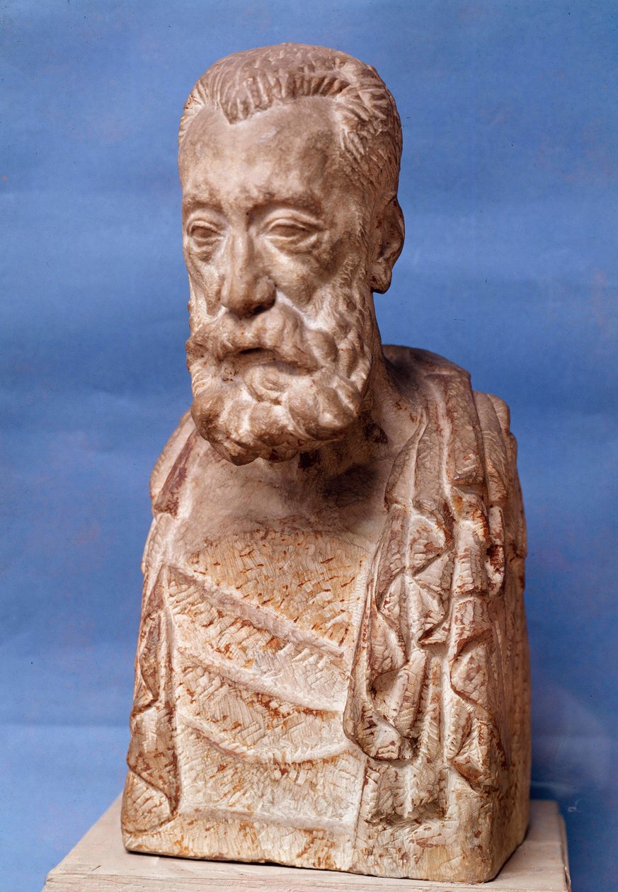 Ranskalaisen kirjailijan Anatole Francen (1844-1924) rintakuva Antoine Bourdellen (1861-1929) veistos 1900-luvun Pariisi, Musee Bourdelle tekijältä Emile Antoine Bourdelle