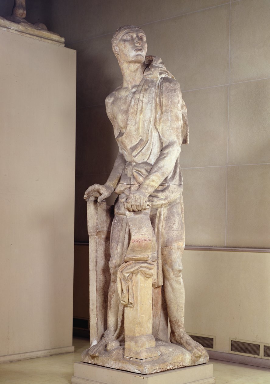 Kaunopuheisuus, malli kenraali Carlos Maria de Alvearin (1788-1852) muistomerkille (kipsi) tekijältä Emile Antoine Bourdelle