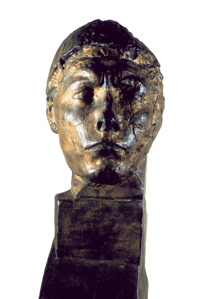 "Apollon pää". Antoine Bourdellen (1861-1929) pronssiveistos tekijältä Emile Antoine Bourdelle