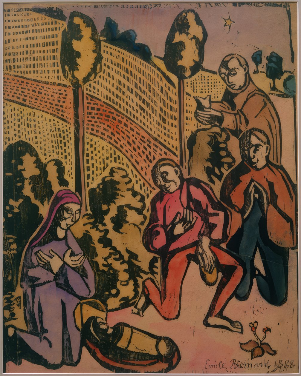 Paimenten palvonta tekijältä Emile Bernard