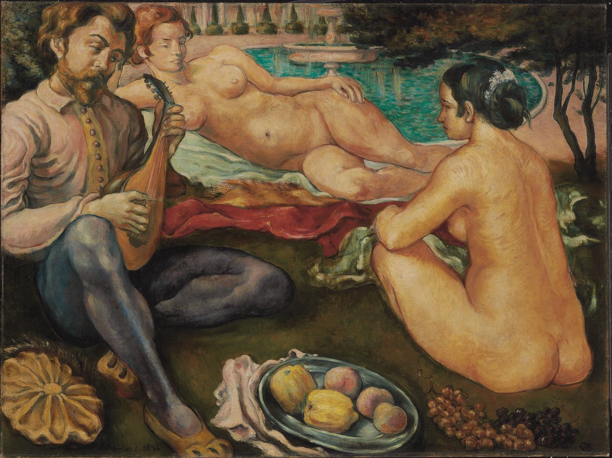 Rakkauden tuomioistuin, 1890 tekijältä Emile Bernard