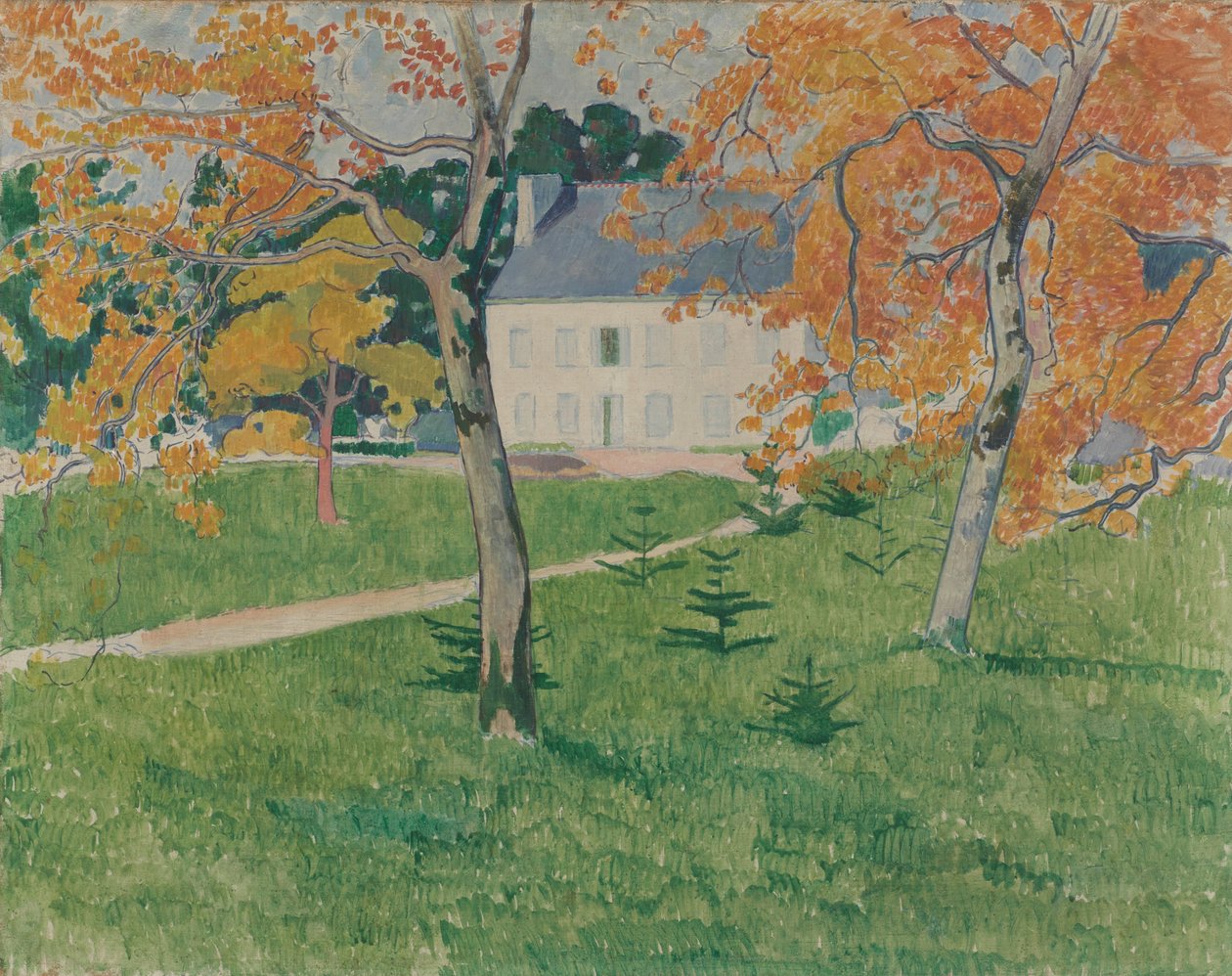 Talo puiden keskellä. Pont-Aven, 1888 tekijältä Emile Bernard
