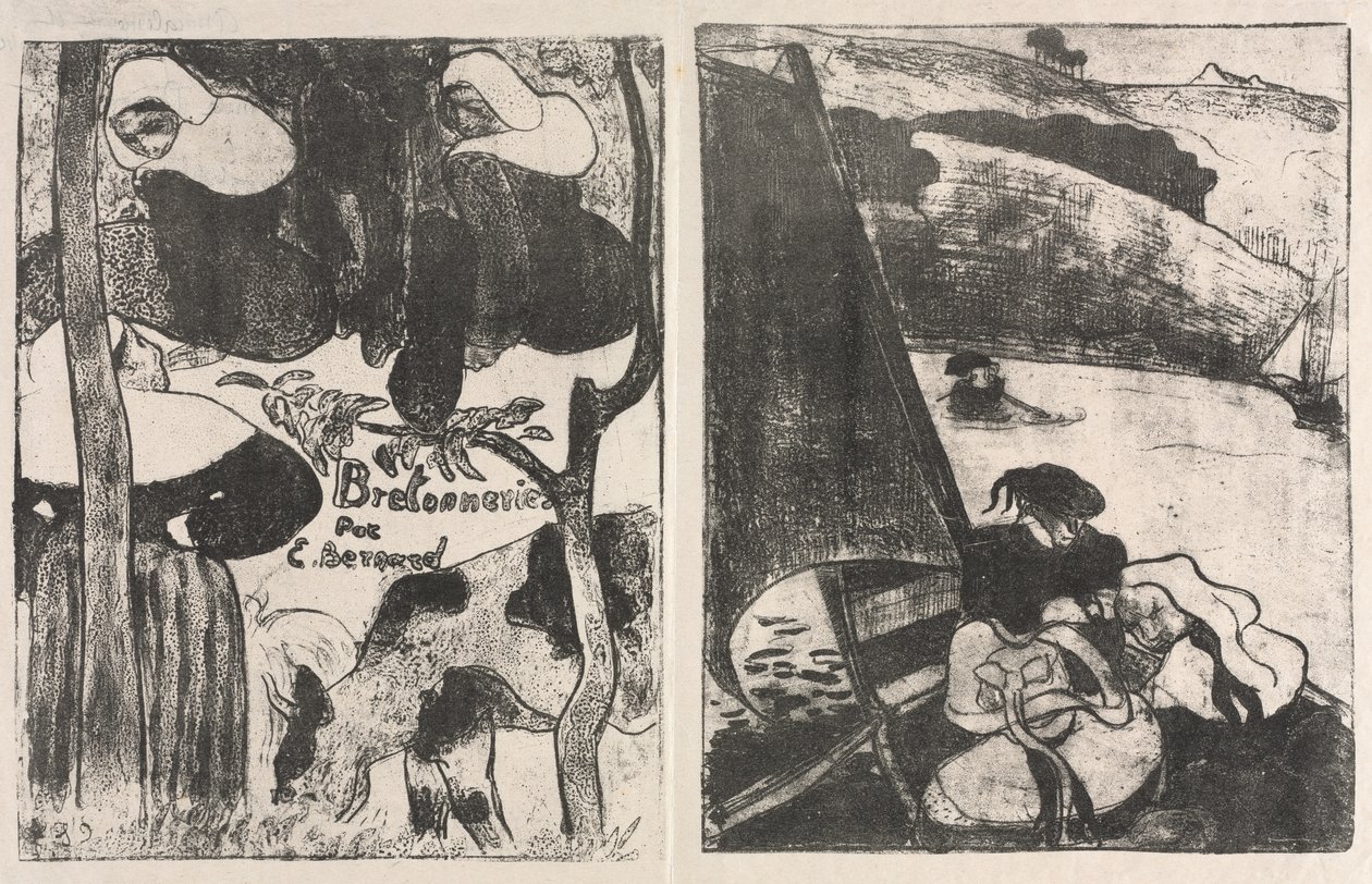 Les Bretonneries: Nimilehti ja Paluu pyhiinvaelluksesta tekijältä Emile Bernard