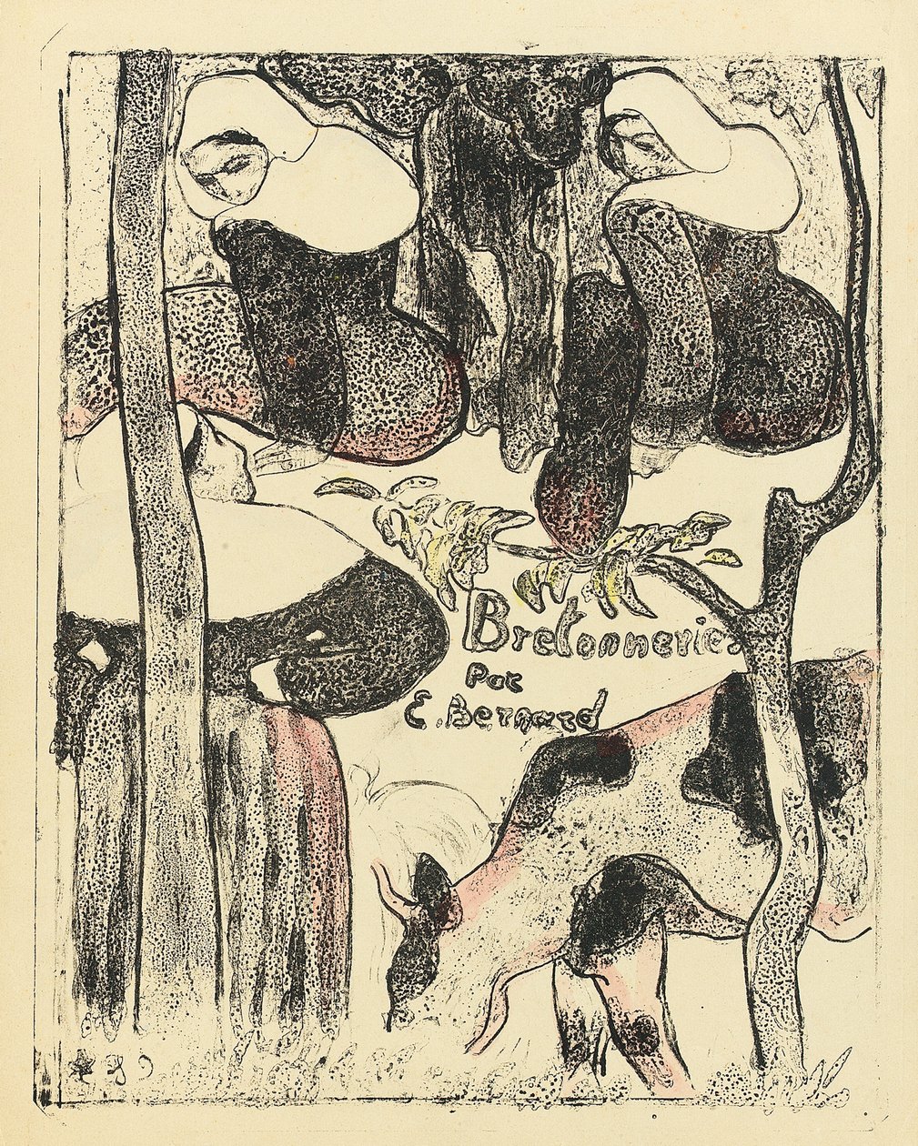 Les Bretonnieres, sarjan etukansi, 1888-89 tekijältä Emile Bernard