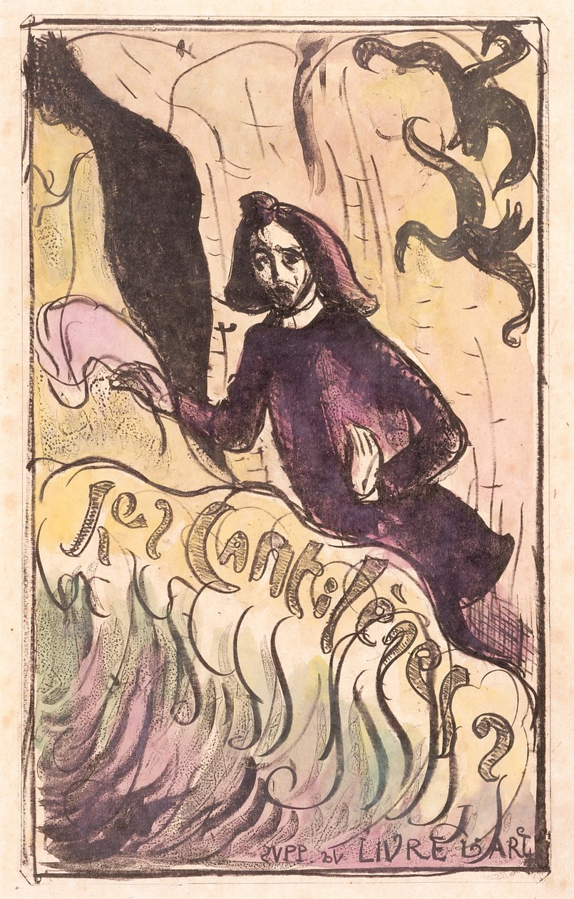 Les Cantilènes: Kansi (sinkografi käsinvärjäyksellä) tekijältä Emile Bernard