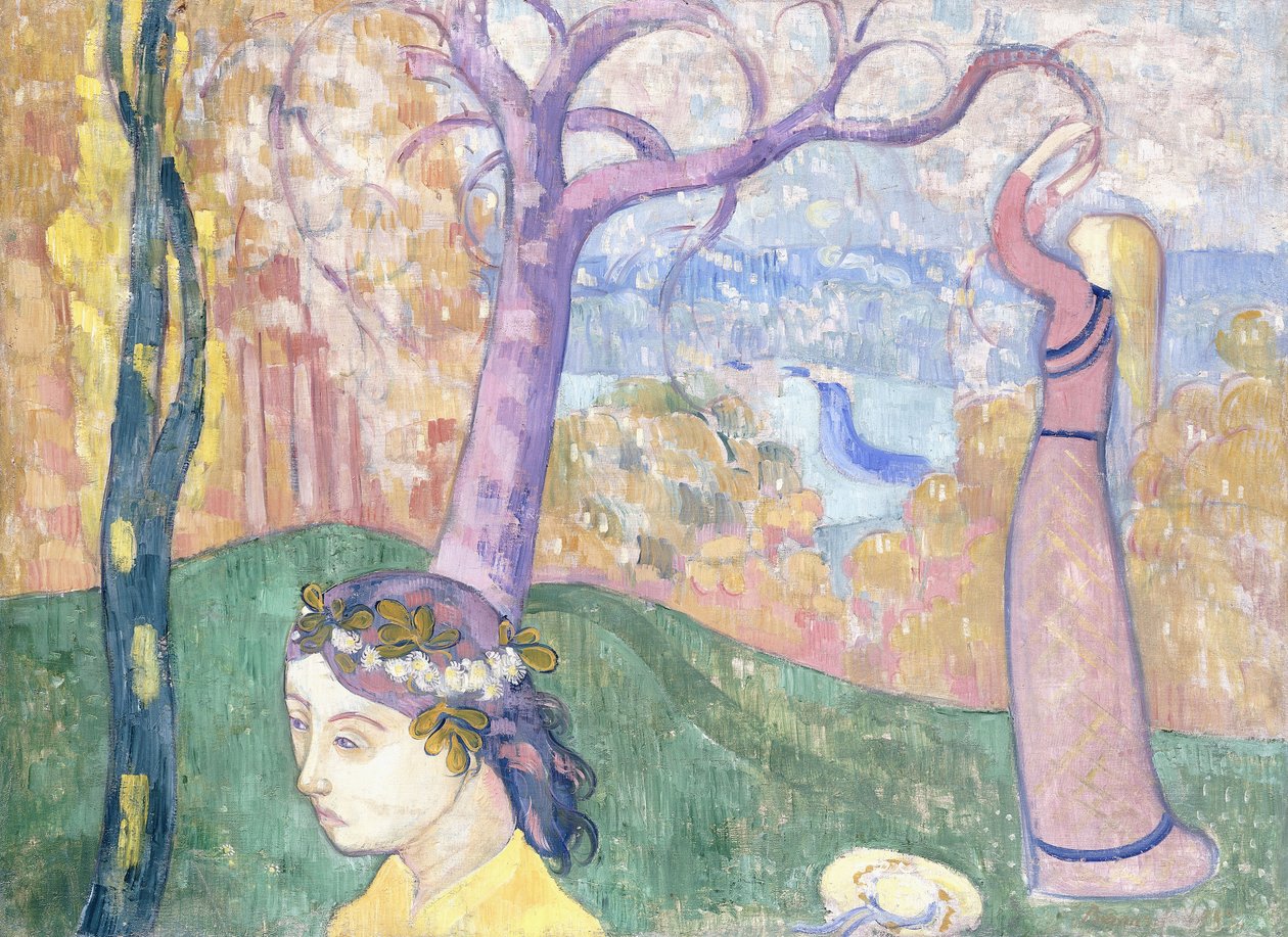 Madeleine rakkauden metsässä, 1892 tekijältä Emile Bernard