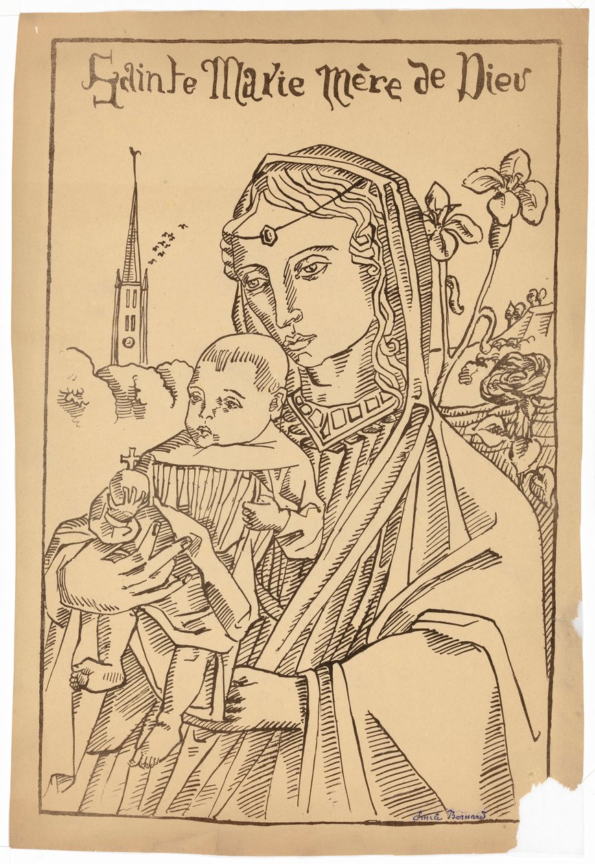Maria, Jumalanäiti tekijältä Emile Bernard