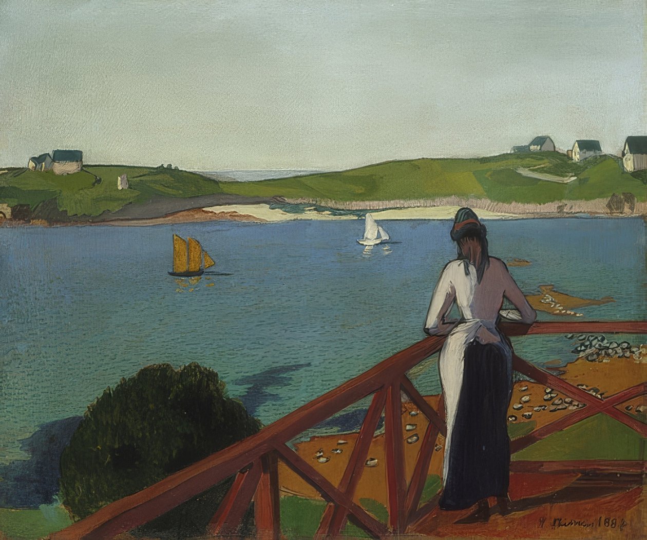 Iltapäivä Saint-Briacissa. 1887 tekijältä Emile Bernard