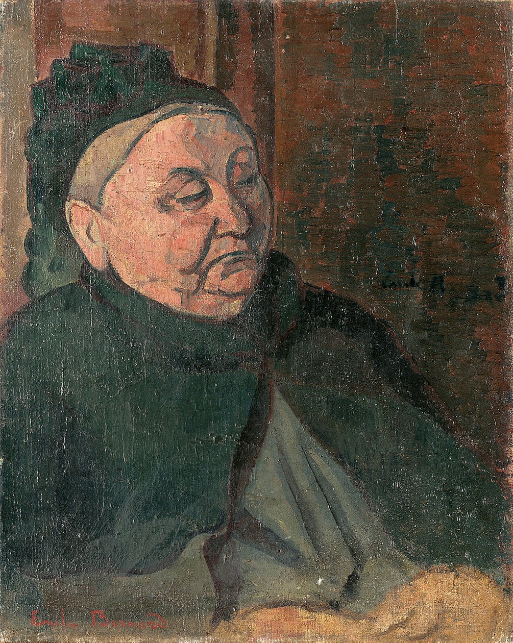 Taiteilijan isoäidin muotokuva, 1887 tekijältä Emile Bernard