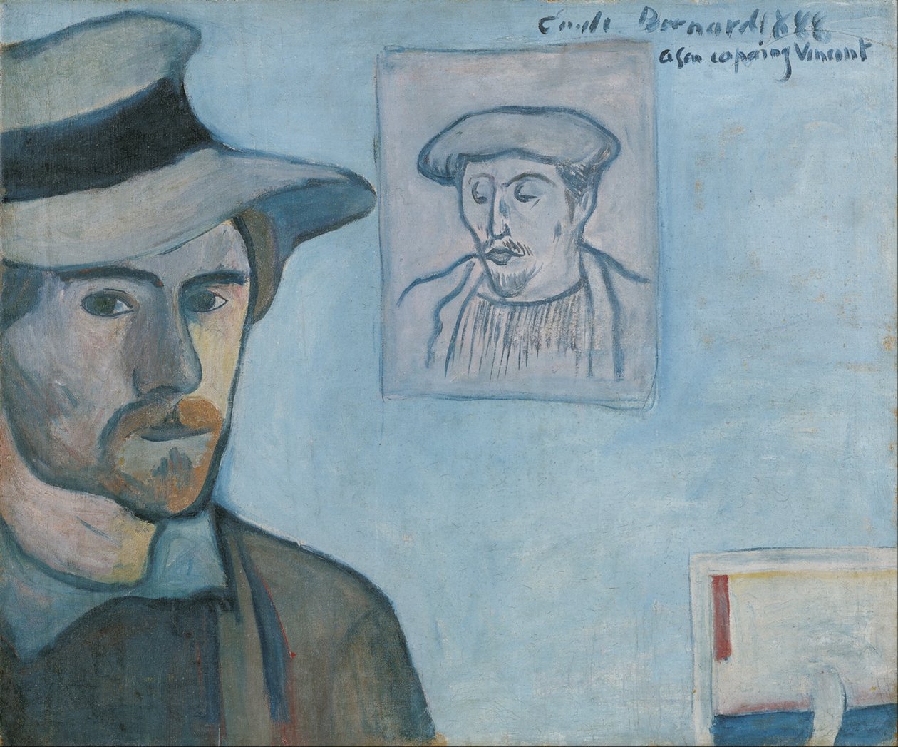 Omakuva ja Gauguinin muotokuva tekijältä Emile Bernard