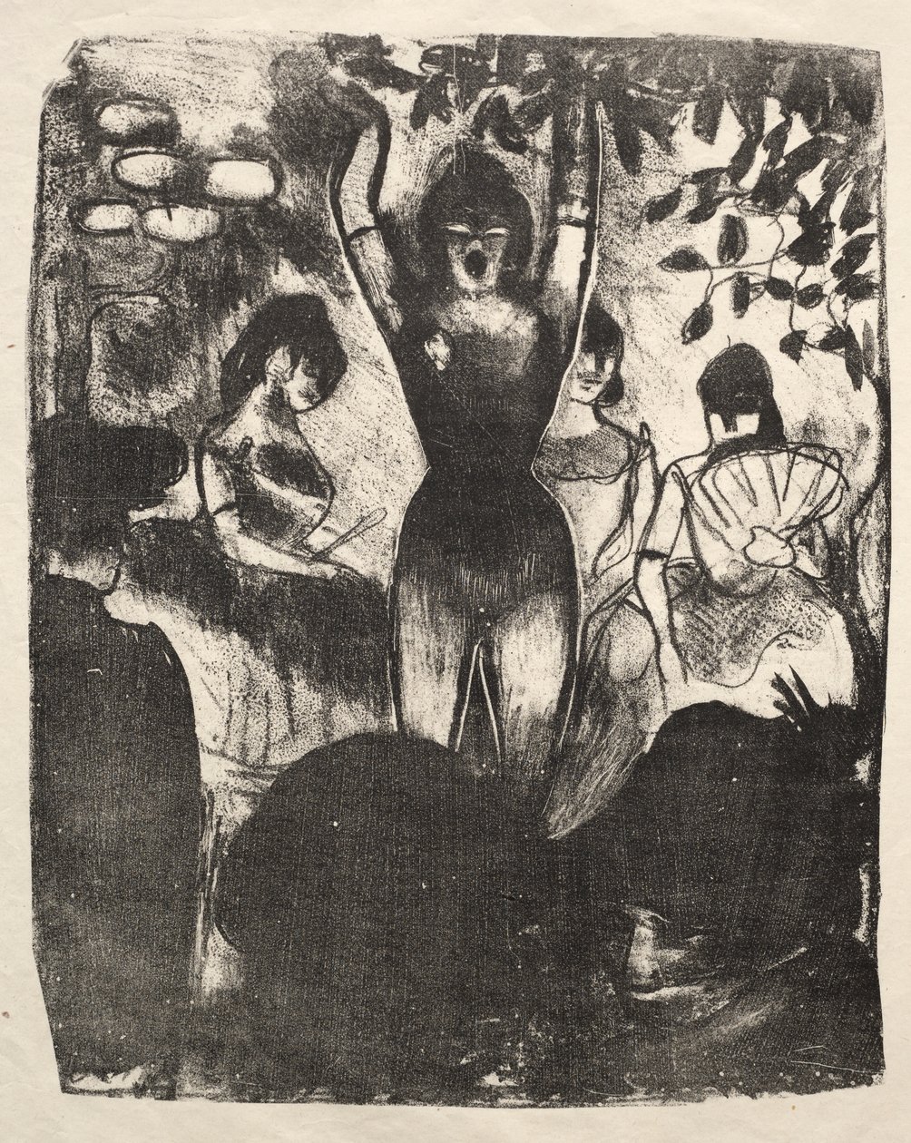 Laulaja Café-Concertissa tekijältä Emile Bernard