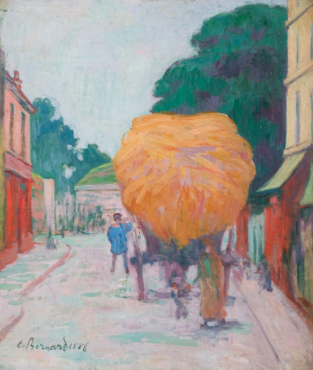 Asnieresin portti: Heinän nieri, 1886 tekijältä Emile Bernard
