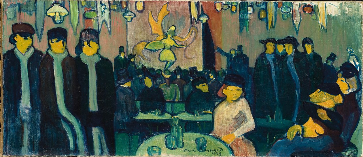 Tabarin eli kabaree Pariisissa, 1888-89 tekijältä Emile Bernard