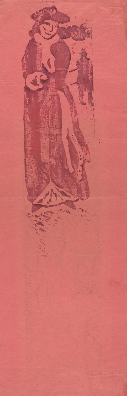Nainen muhvilla (La Dame au Manchon) tekijältä Emile Bernard