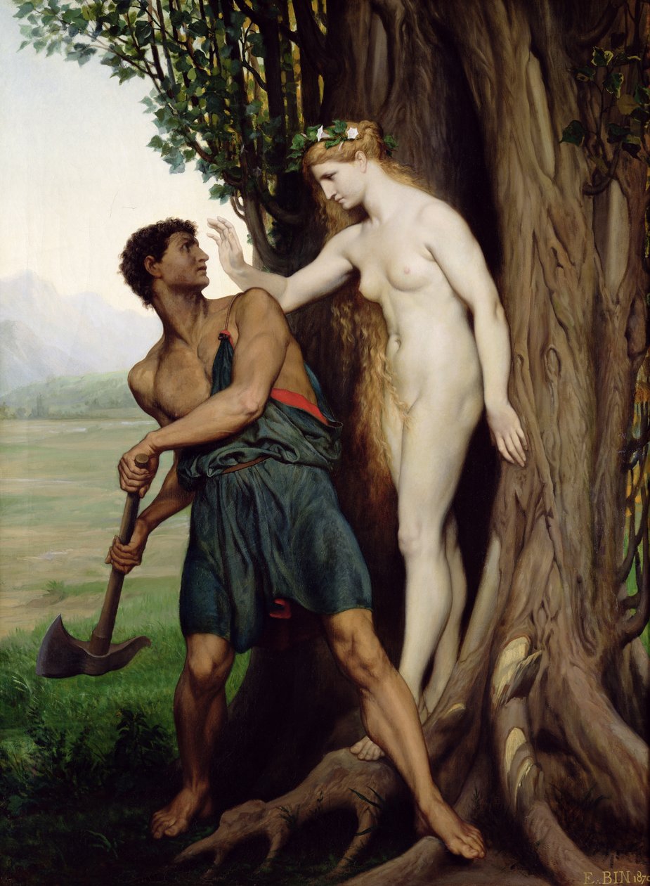 Hamadryad, 1870 tekijältä Emile Bin