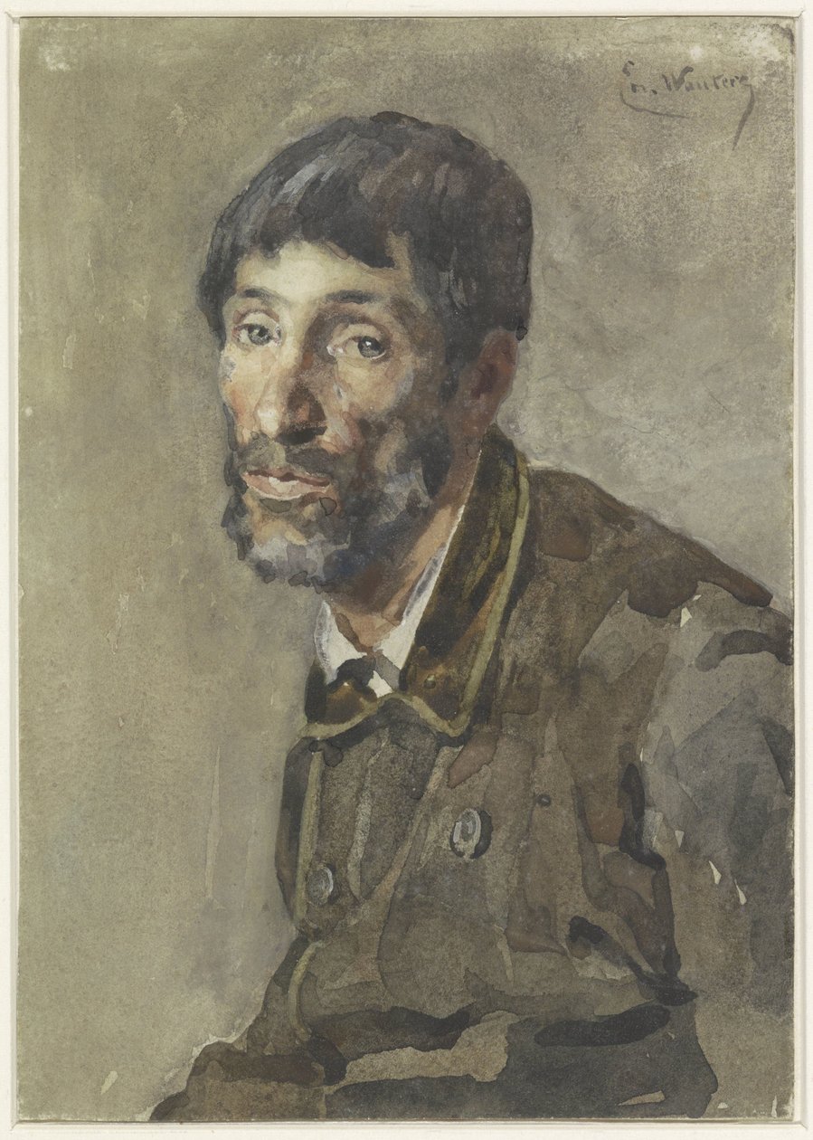 Miehen muotokuva tekijältä Emile Charles Wauters