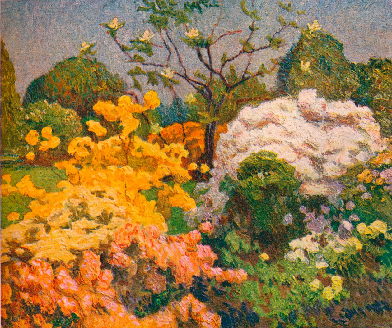 Azaleas, Kew Gardens, 1914 tekijältä Emile Claus